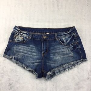 Ardene Distressed Angle Cut Shorts